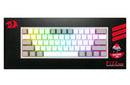 REDRAGON FIZZ RAINBOW K617 RGB MEHANSKA TIPKOVNICA BELA/SIVA - RDEČA STIKALA 6950376706799