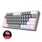 REDRAGON FIZZ RAINBOW K617 RGB MEHANSKA TIPKOVNICA SIVA/BELA - RDEČA STIKALA 6950376706805