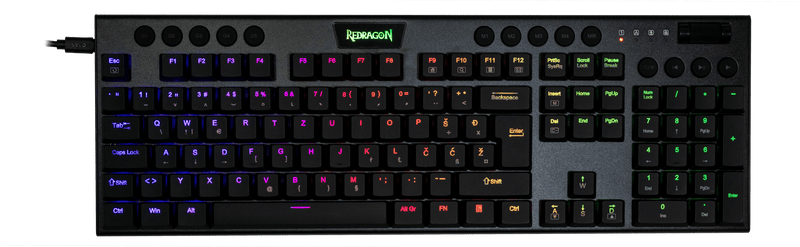 REDRAGON HORUS K619-RGB žična mehanska tipkovnica, rdeča stikala SLO/HR LAYOUT 6950376727794