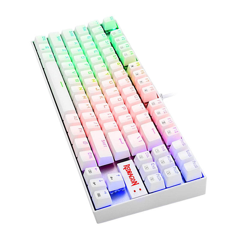 REDRAGON K552 KUMARA RGB GAMING MEHANSKA ŽIČNA TIPKOVNICA BELA - RDEČA STIKALA 6950376716392