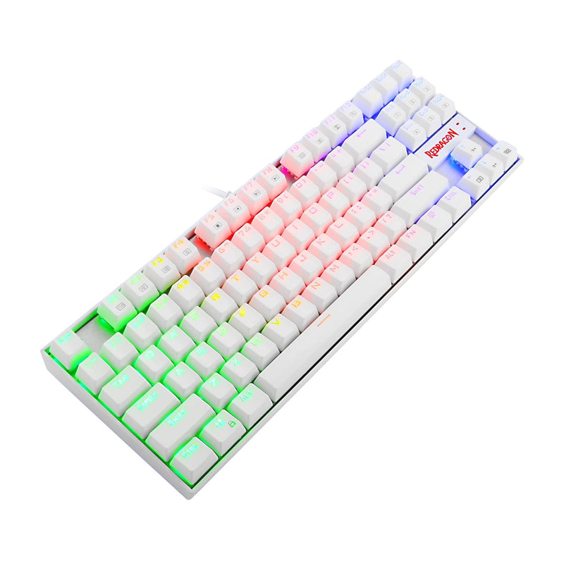 REDRAGON K552 KUMARA RGB GAMING MEHANSKA ŽIČNA TIPKOVNICA BELA - RDEČA STIKALA 6950376716392