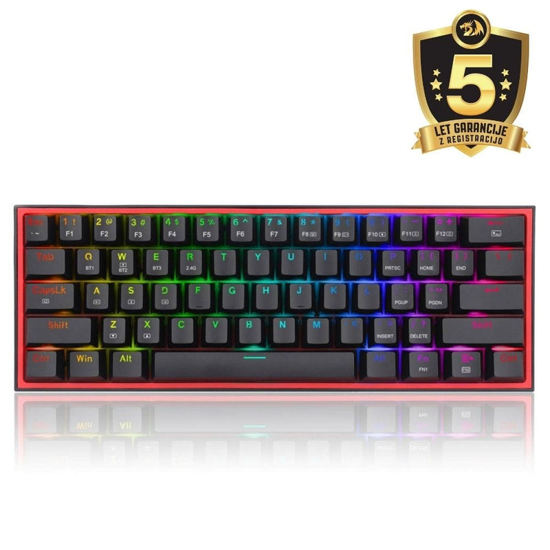 REDRAGON K616 FIZZ PRO RGB MEHANSKA ŽIČNA/BREZŽIČNA TIPKOVNICA 6950376706669