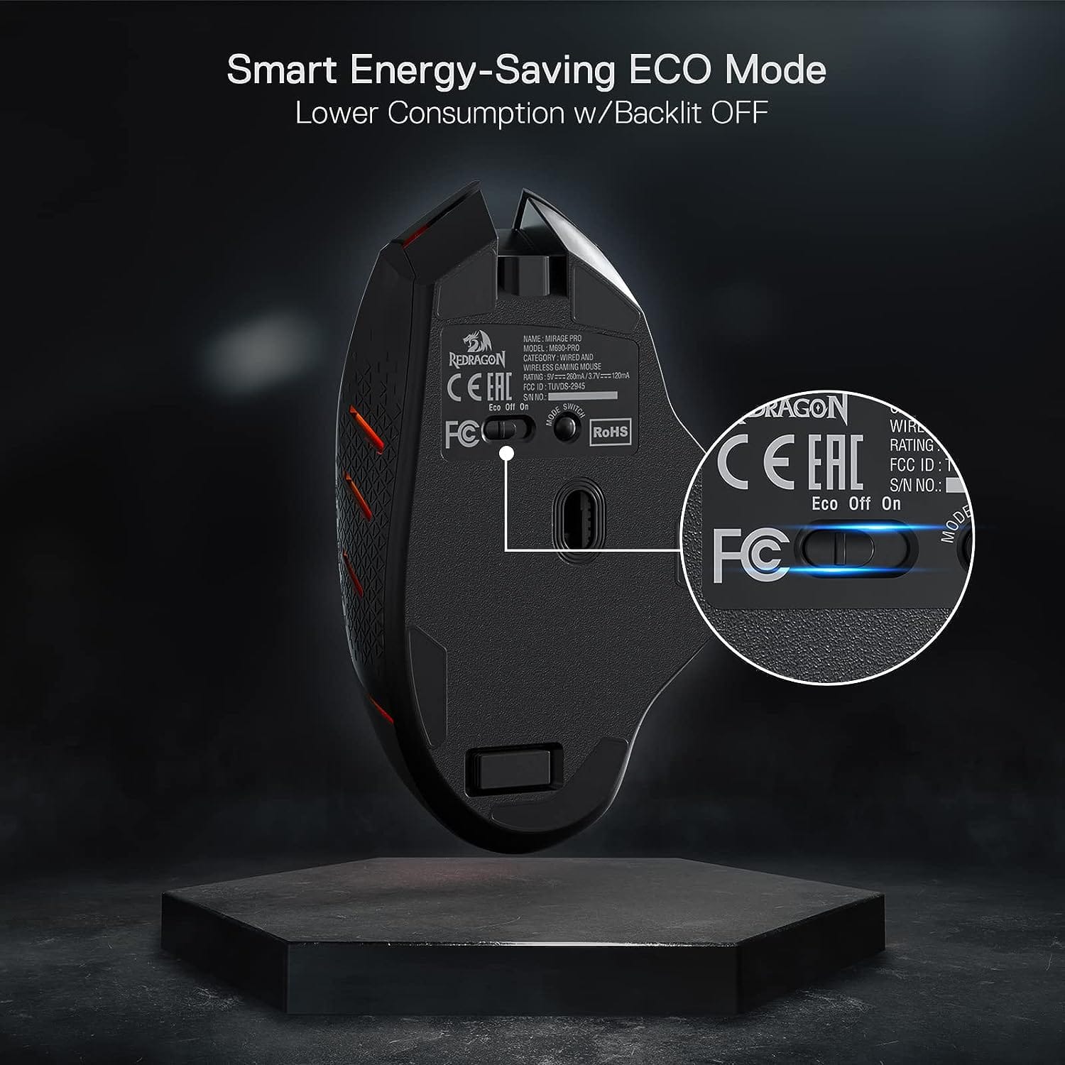 REDRAGON MIRAGE M690-PRO BREZŽIČNA MIŠKA 6950376714329
