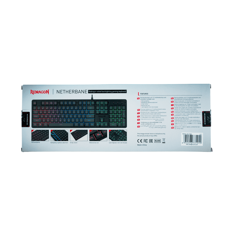 REDRAGON NETHERBANE K521 RGB TIPKOVNICA SLO/CRO 6950376731012