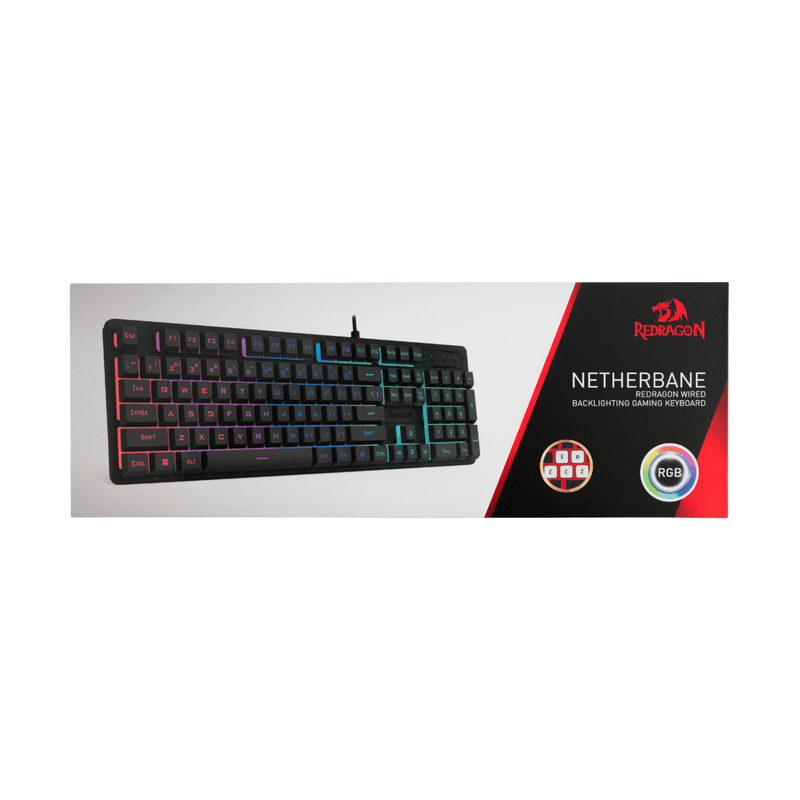 REDRAGON NETHERBANE K521 RGB TIPKOVNICA SLO/CRO 6950376731012