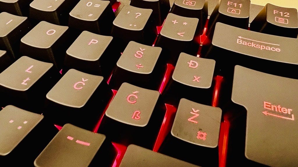 REDRAGON SHIVA K512 RGB TIPKOVNICA SLO/CRO, ČRNA 6950376720832