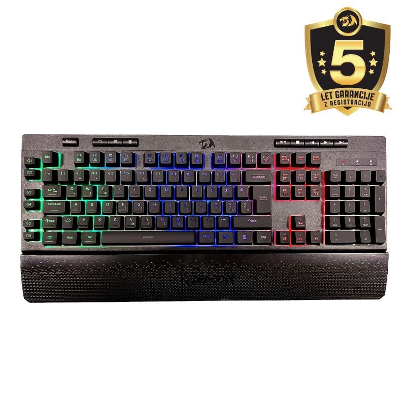 REDRAGON SHIVA K512 RGB TIPKOVNICA SLO/CRO, ČRNA 6950376720832