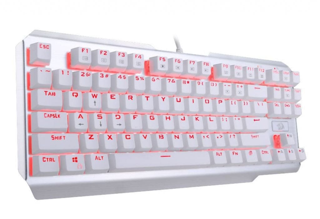REDRAGON USAS K553W ŽIČNA TIPKOVNICA, BELA 6950376704467