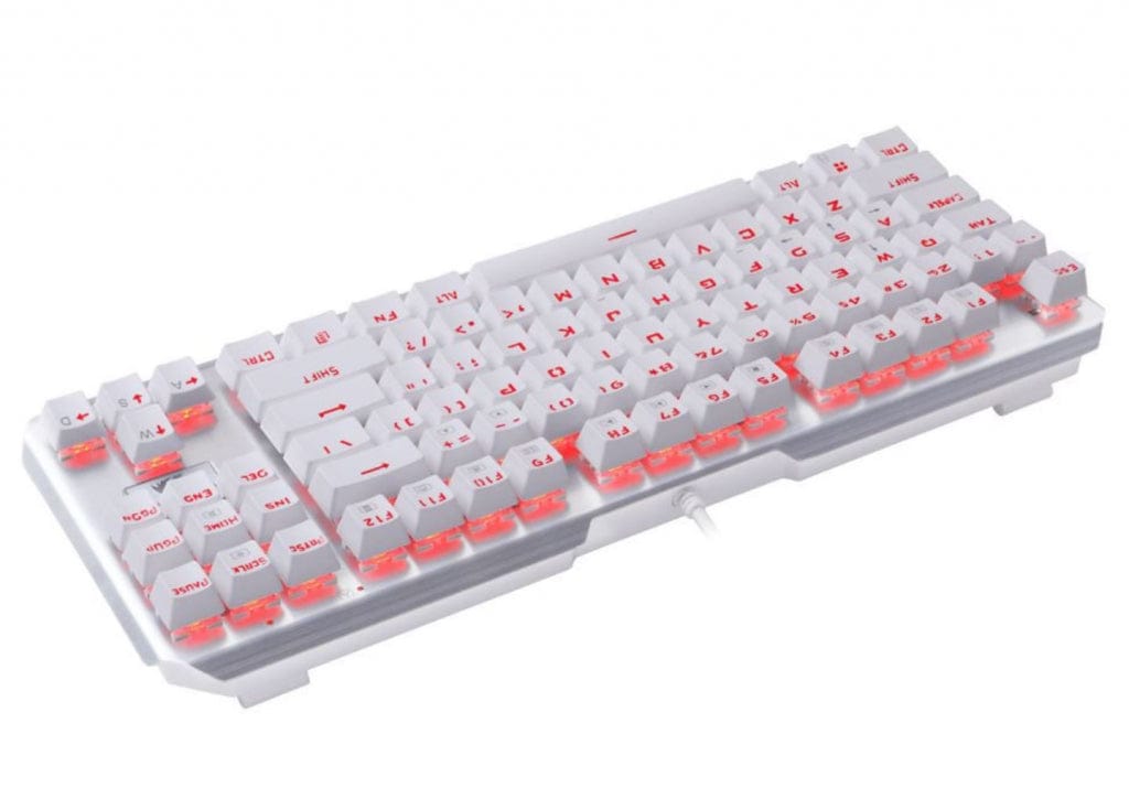 REDRAGON USAS K553W ŽIČNA TIPKOVNICA, BELA 6950376704467