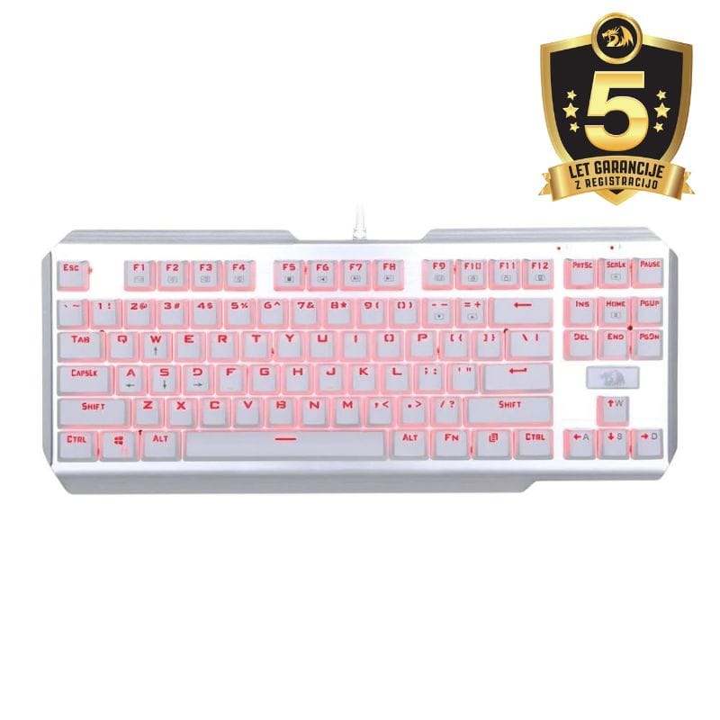 REDRAGON USAS K553W ŽIČNA TIPKOVNICA, BELA 6950376704467