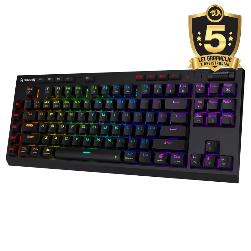 REDRAGON VISHNU PRO K596RGB-PRO WIRED & 2.4G & BT RED SWITCH TIPKOVNICA 6950376721594