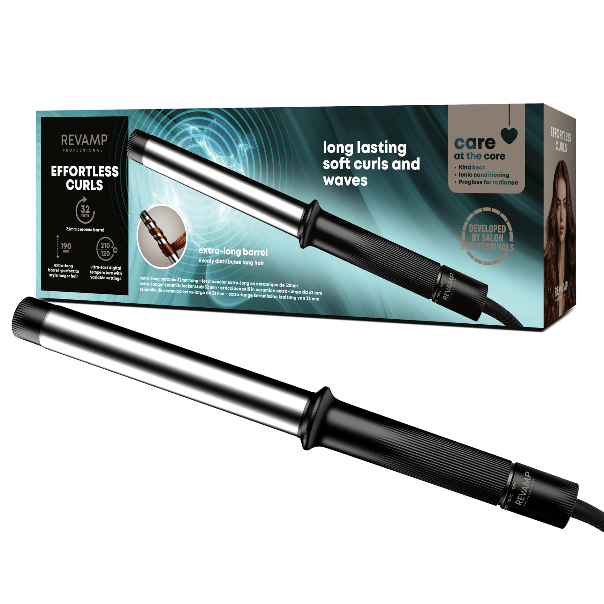 REVAMP EFFORTLESS CURLS - LONG TONG TO-1250 KODRALNIK Z EKSTRA DOLGIM VALJEM 5010777165463