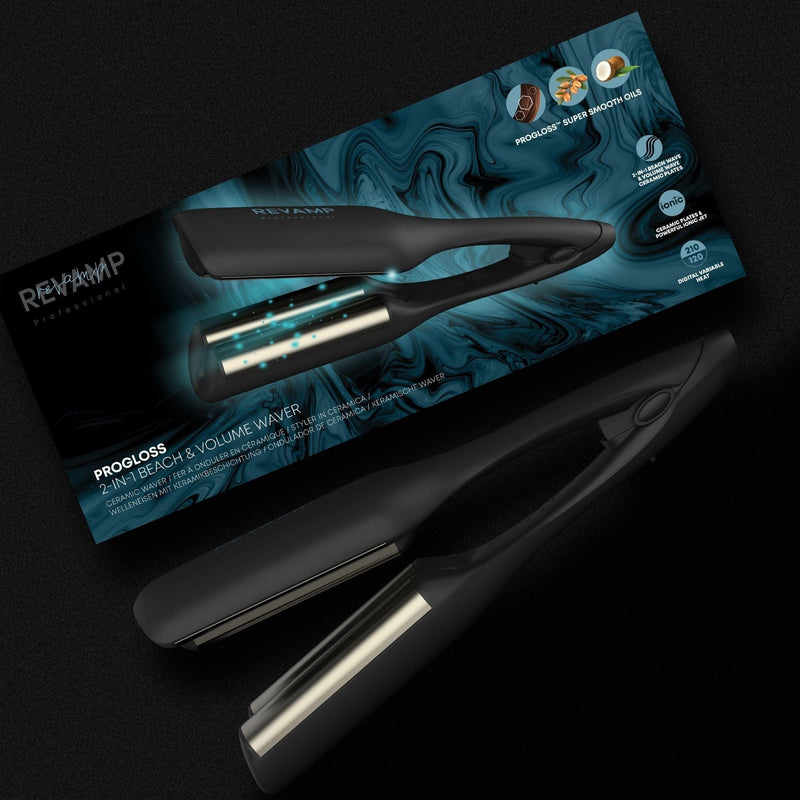 REVAMP PROGLOSS 2-IN-1 BEACH & VOLUME WAVER WV-3000 KODRALNIK ZA LASE 5010777158014