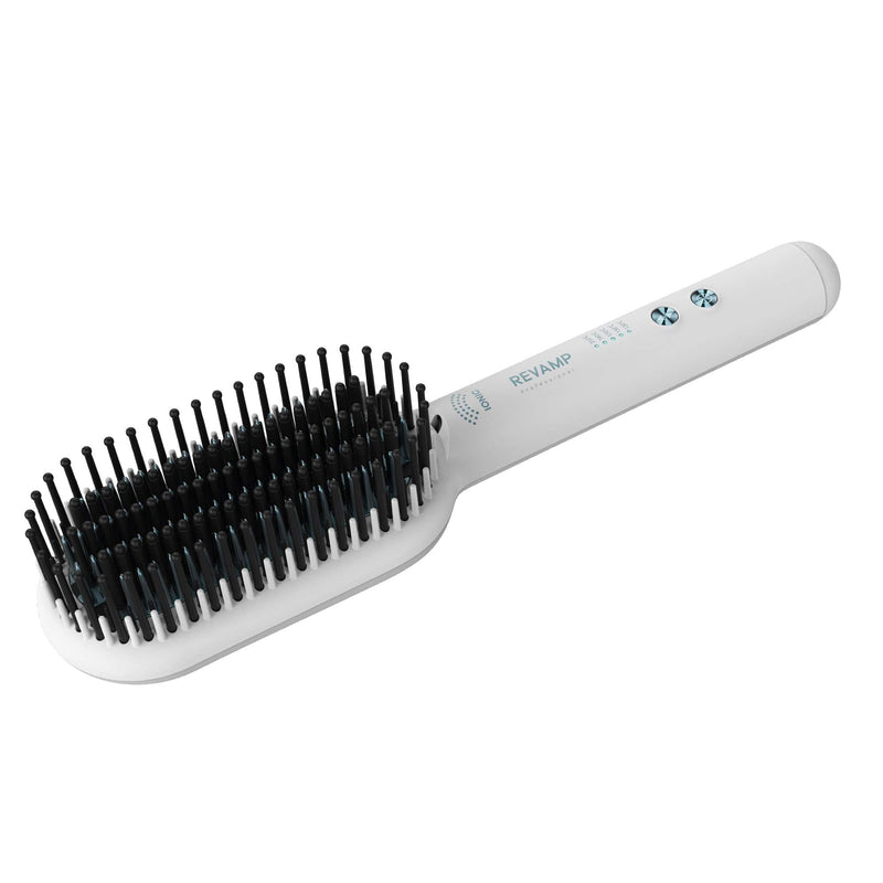 REVAMP PROGLOSS DEEPFORM CERAMIC STRAIGHTENING BRUSH - BR-1850 KRTAČA - BELE BARVE 5010777157130