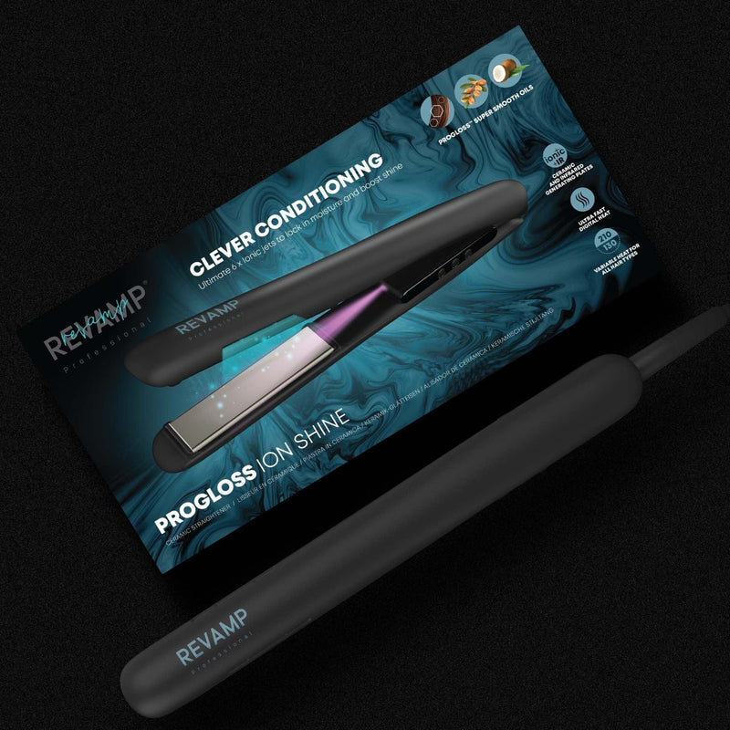 REVAMP PROGLOSS ION SHINE CERAMIC HAIR STRAIGHTENER - ST-1850 5010777157826