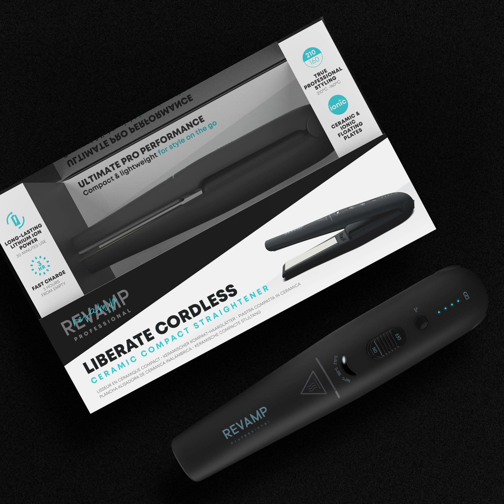 REVAMP PROGLOSS LIBERATE CORDLESS COMPACT ST-1700 BREZŽIČNI LIKALNIK ZA LASE 5010777150902