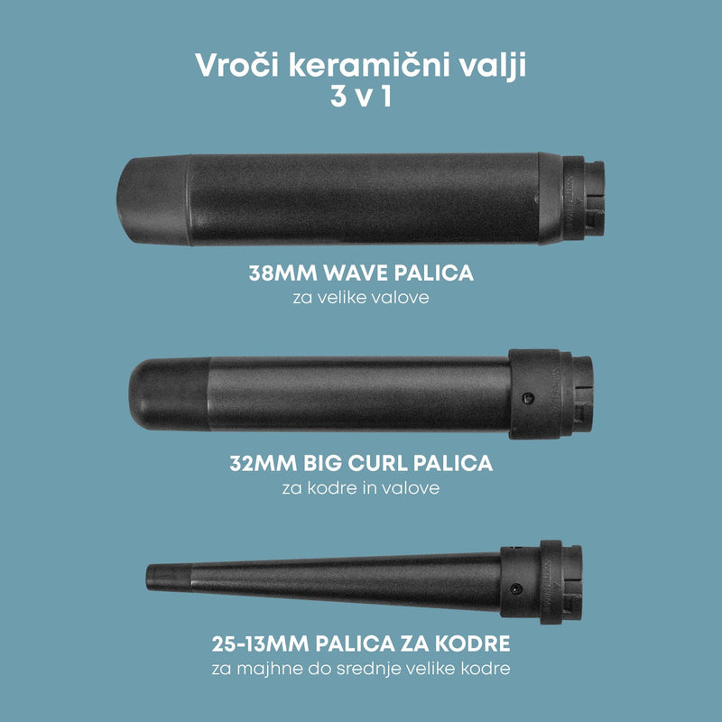 REVAMP PROGLOSS MULTIFORM CURL & WAVES 3in1 WD-1500 OBLIKOVALNIK LAS 5010777148626