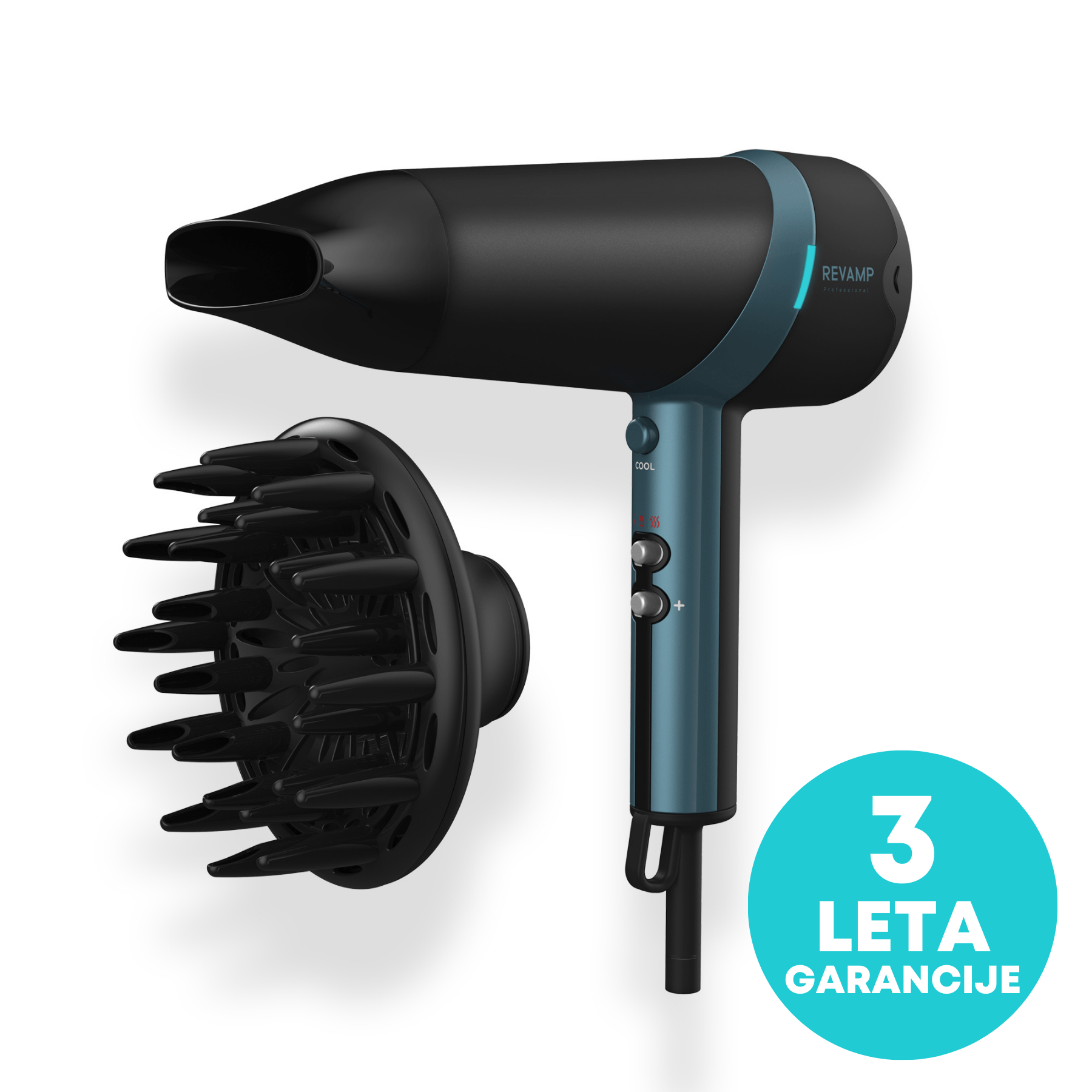 REVAMP PROGLOSS QUAD IONIC HAIR DRYER DR-3800 5010777148817