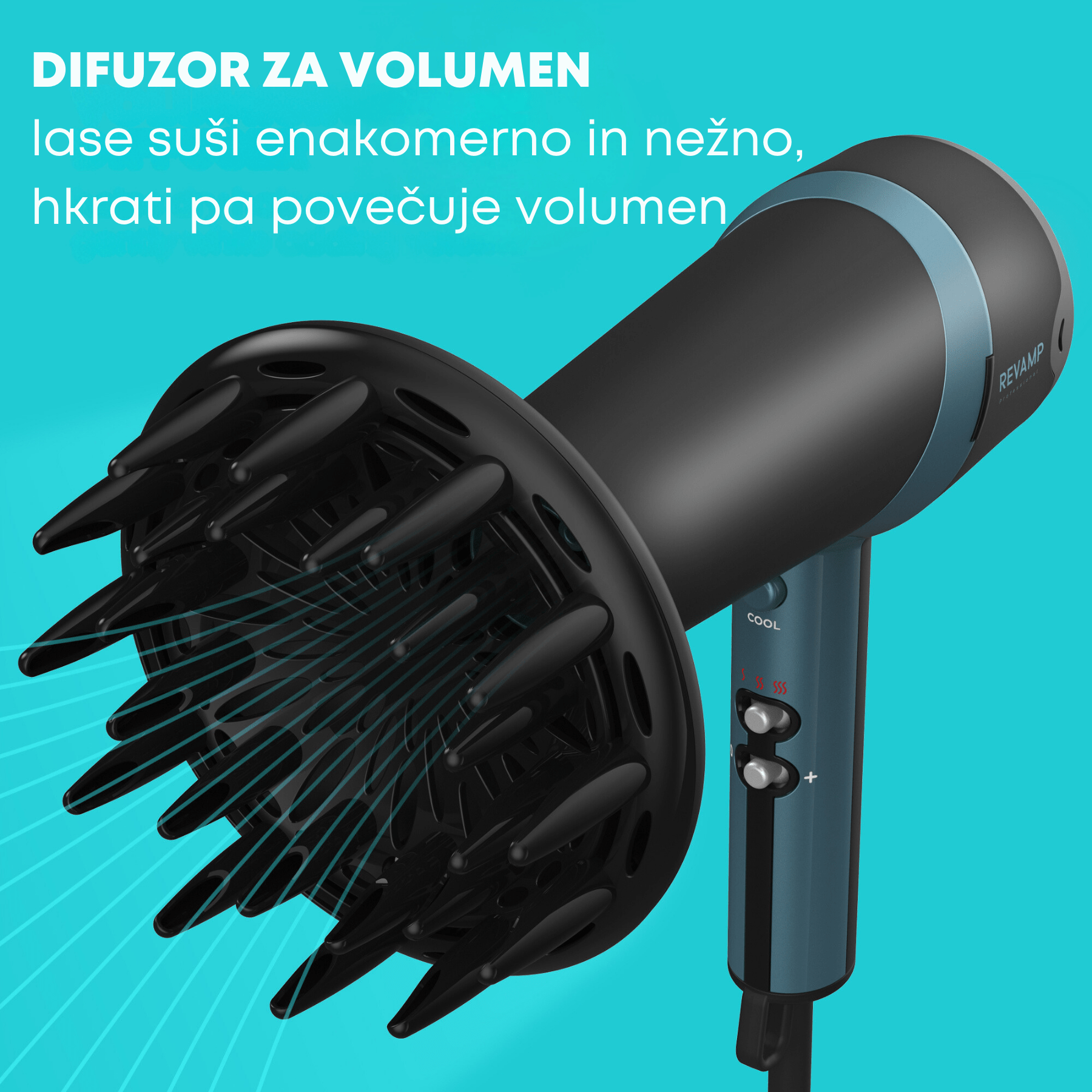 REVAMP PROGLOSS QUAD IONIC HAIR DRYER DR-3800 5010777148817