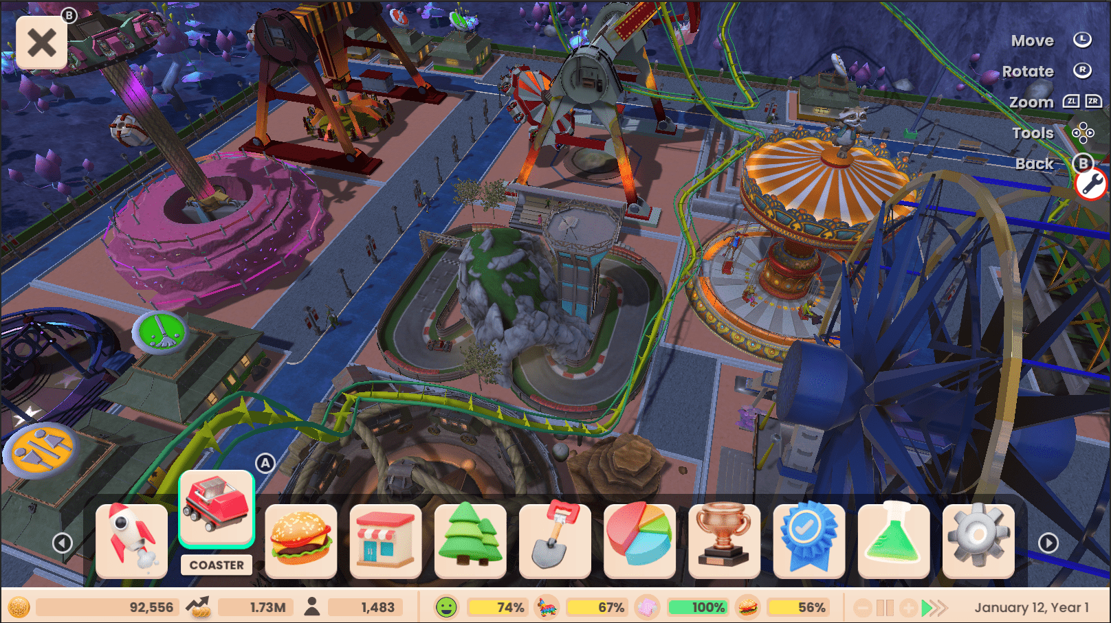 Rollercoaster Tycoon Adventures Deluxe (Playstation 4) 5056635604576