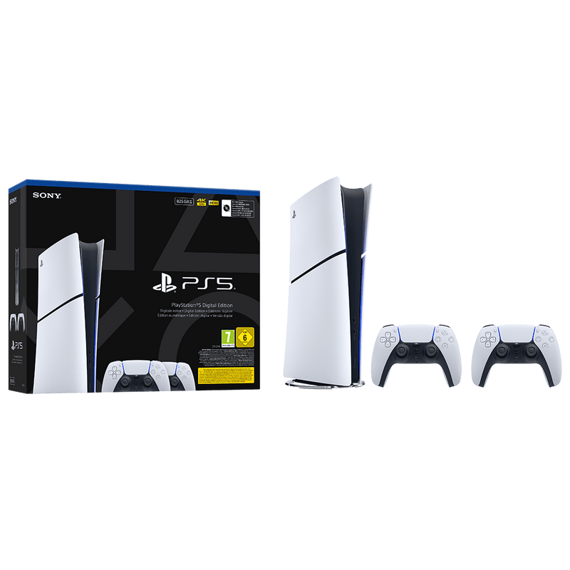 SONY PlayStation 5 digital 825GB + DualSense White 711719022329