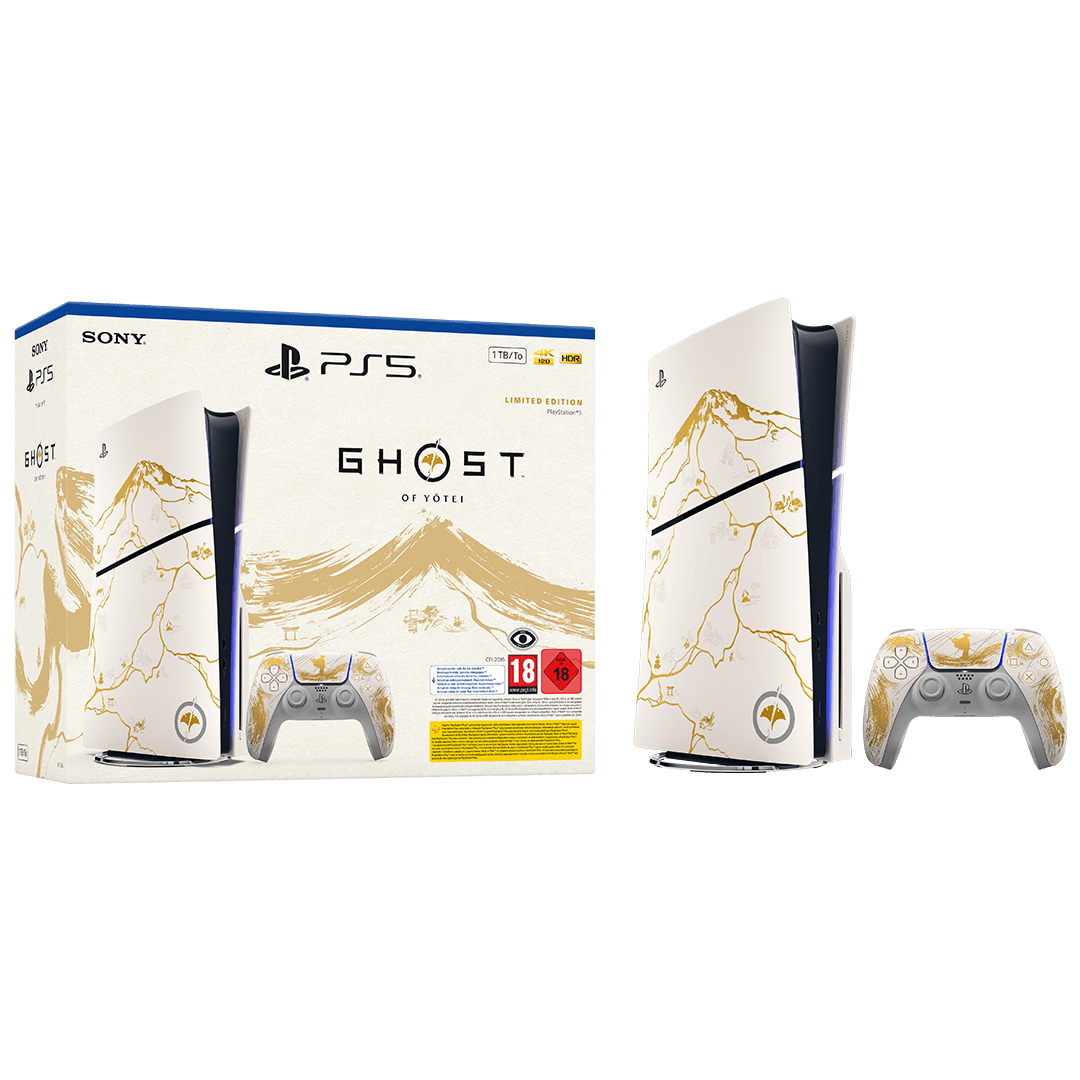 SONY Playstation 5 standard gold + Ghost of Yotei LE 711719599661