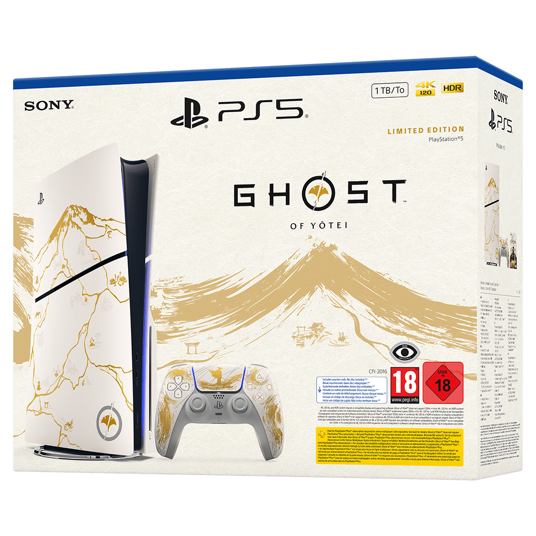 SONY Playstation 5 standard gold + Ghost of Yotei LE 711719599661