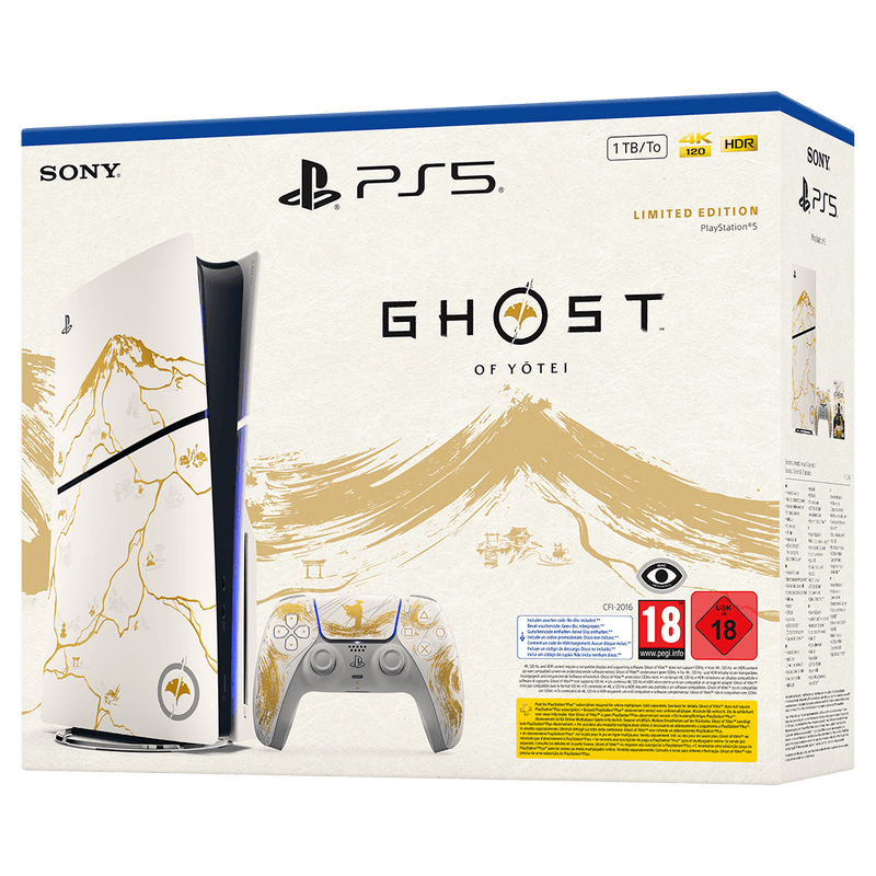 SONY Playstation 5 standard gold + Ghost of Yotei LE 711719599661