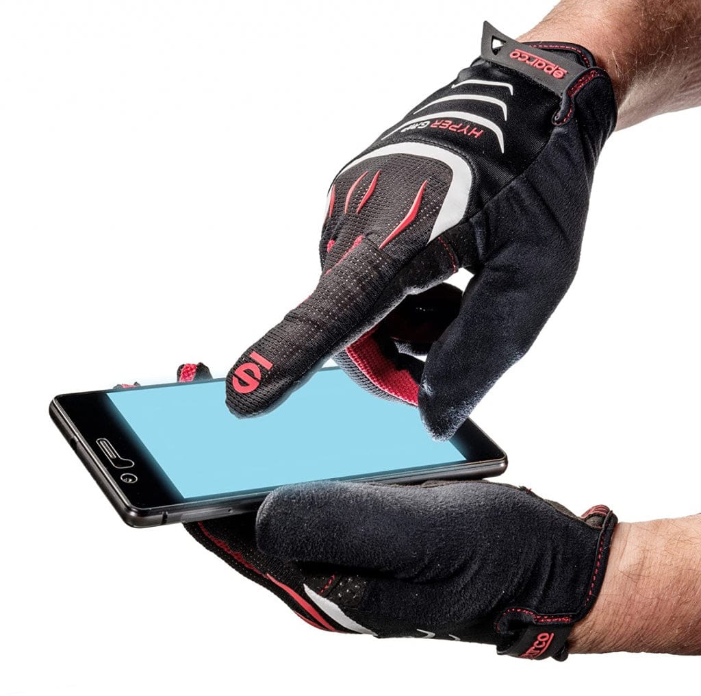 SPARCO HYPERGRIP rokavice TG.9 - S, črno - rdeče barve 8033280241469