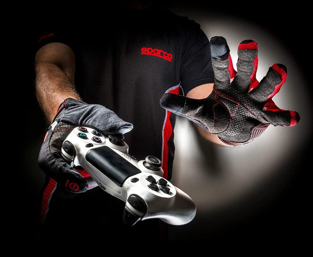 SPARCO HYPERGRIP rokavice TG.9 - S, črno - rdeče barve 8033280241469
