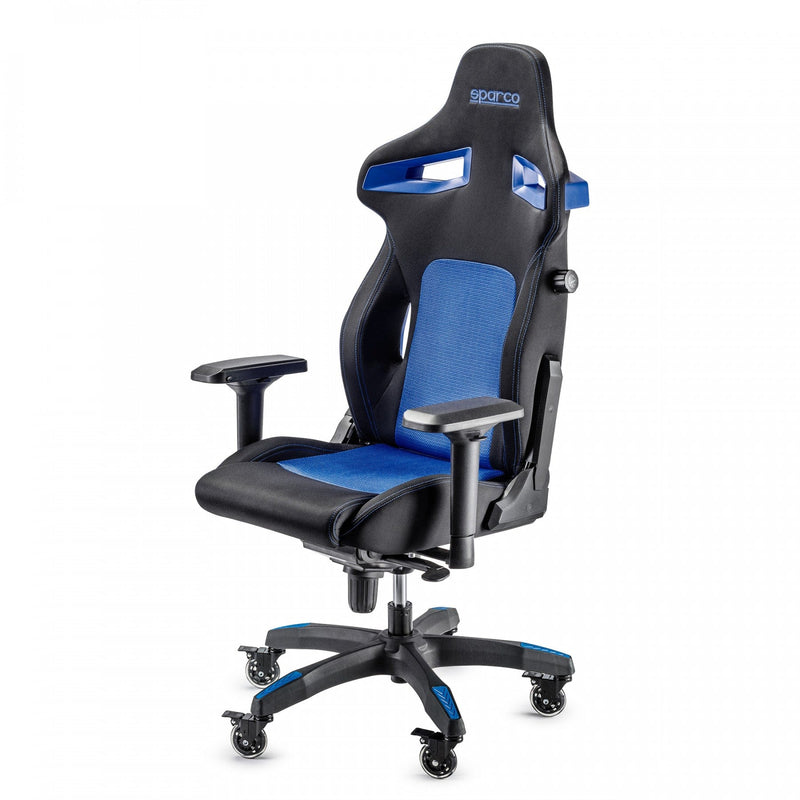 SPARCO STINT gaming stol črno - modre barve 8033280243388