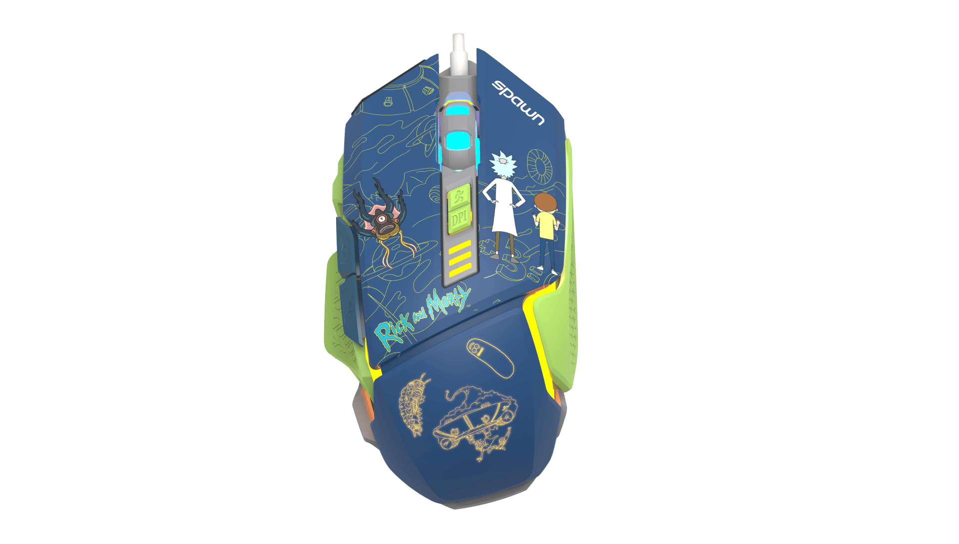 SPAWN GAMING RGB MIŠKA - RICK AND MORTY 8605042624812