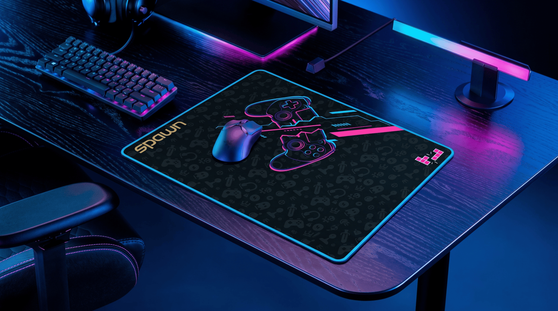 SPAWN NEON GAMER podloga za miško - M 8605042624393