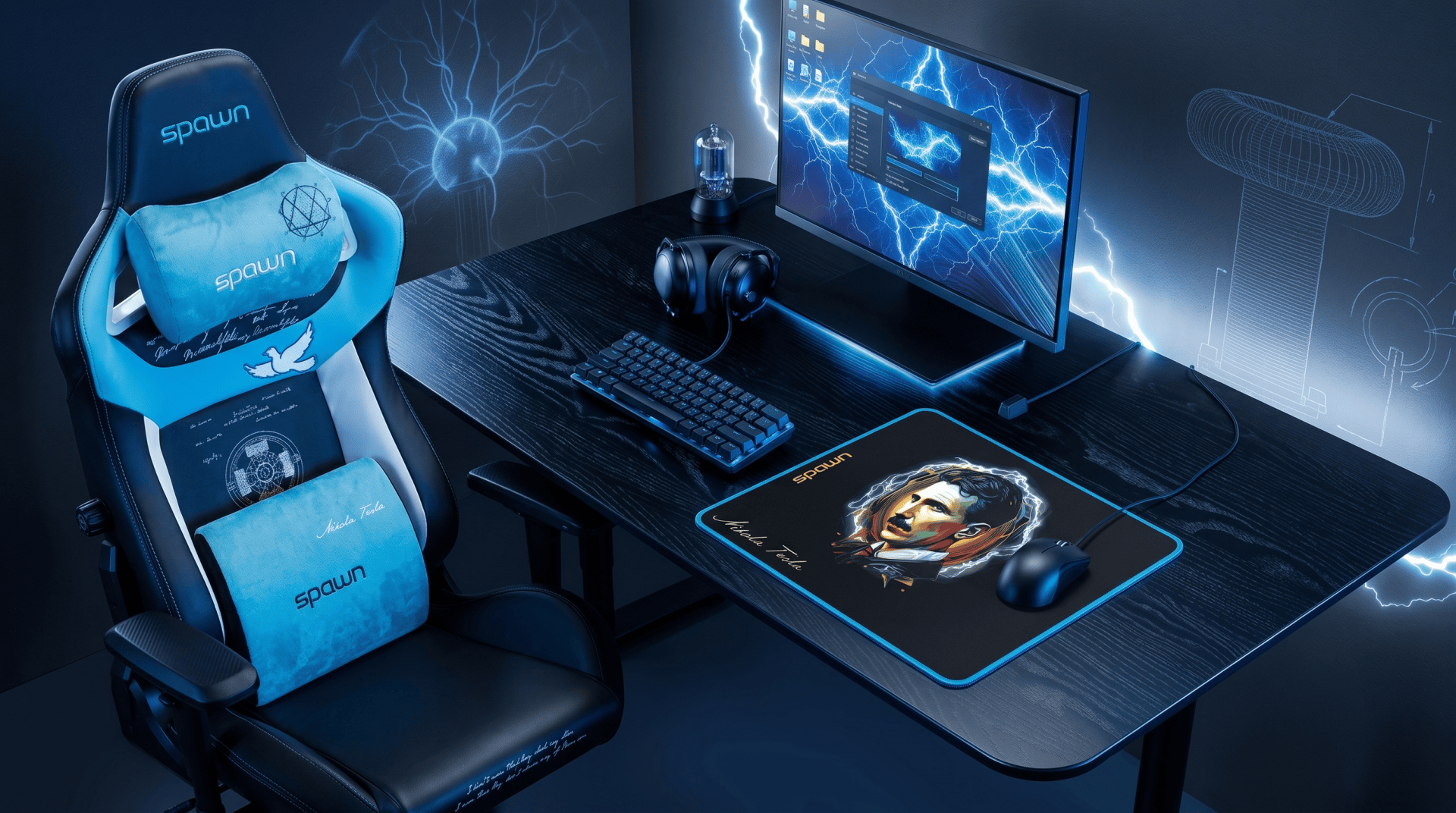 SPAWN TESLA podloga za miško - M 8605042624379