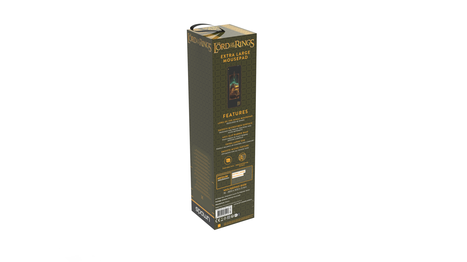 SPAWN THE LORD OF THE RINGS podloga za miško XL 8605042625147