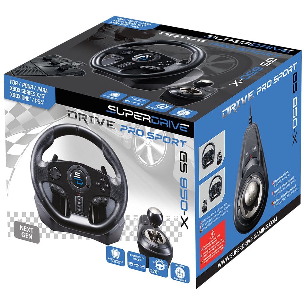 SUPERDRIVE GS850-X RACING WHEEL PS4/XBOX X/S VOLAN - POŠKODOVANA EMBALAŽA 3200000002692