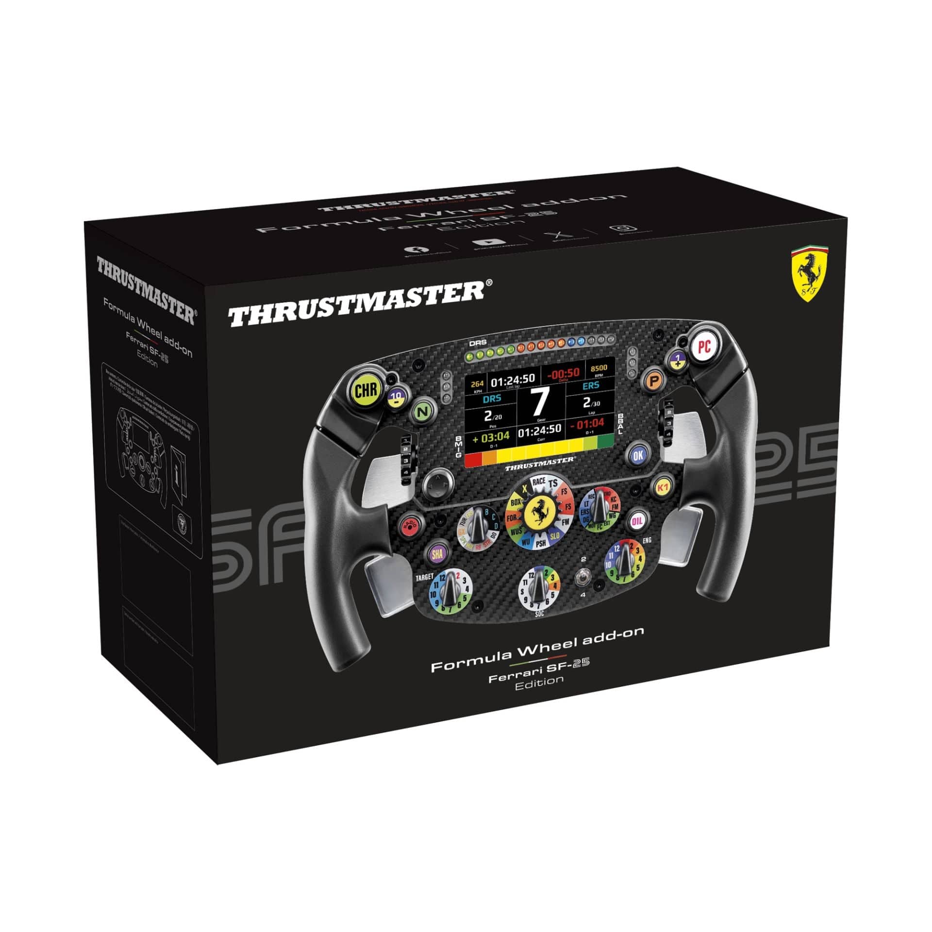 THRUSTMASTER FERRARI SF-25 FORMULA WHEEL ADD-ON REPLICA PS4/PS5/PC DODATEK ZA VOLAN 3362934005436