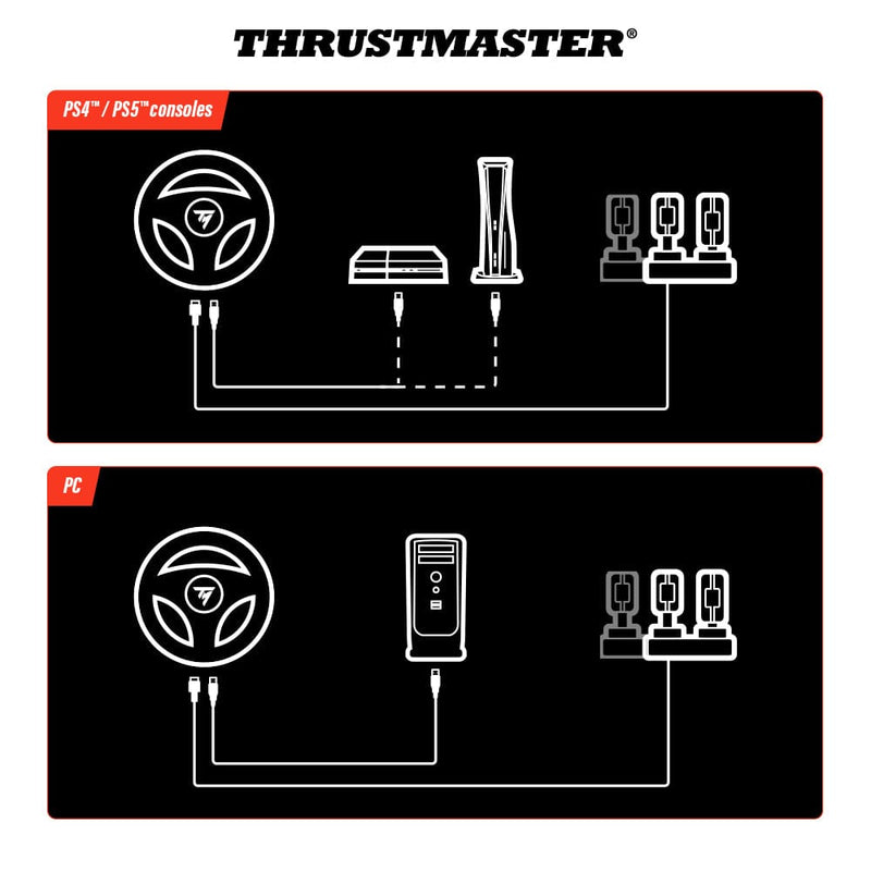 THRUSTMASTER T98-P FERRARI 296 GTB RACING WHEEL PC/PS5/PS4 DIRKALNI VOLAN 3362934112677