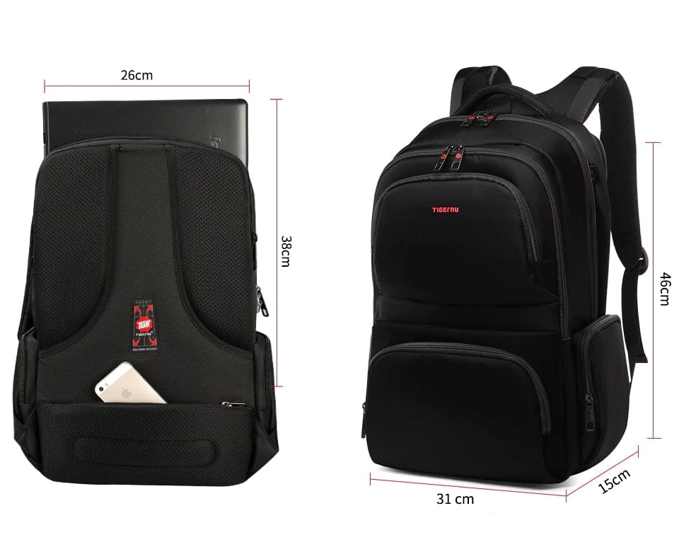 TIGERNU TITAN NAHRBTNIK ZA PRENOSNI RAČUNALNIK 15.6" ČRN 6928112302543