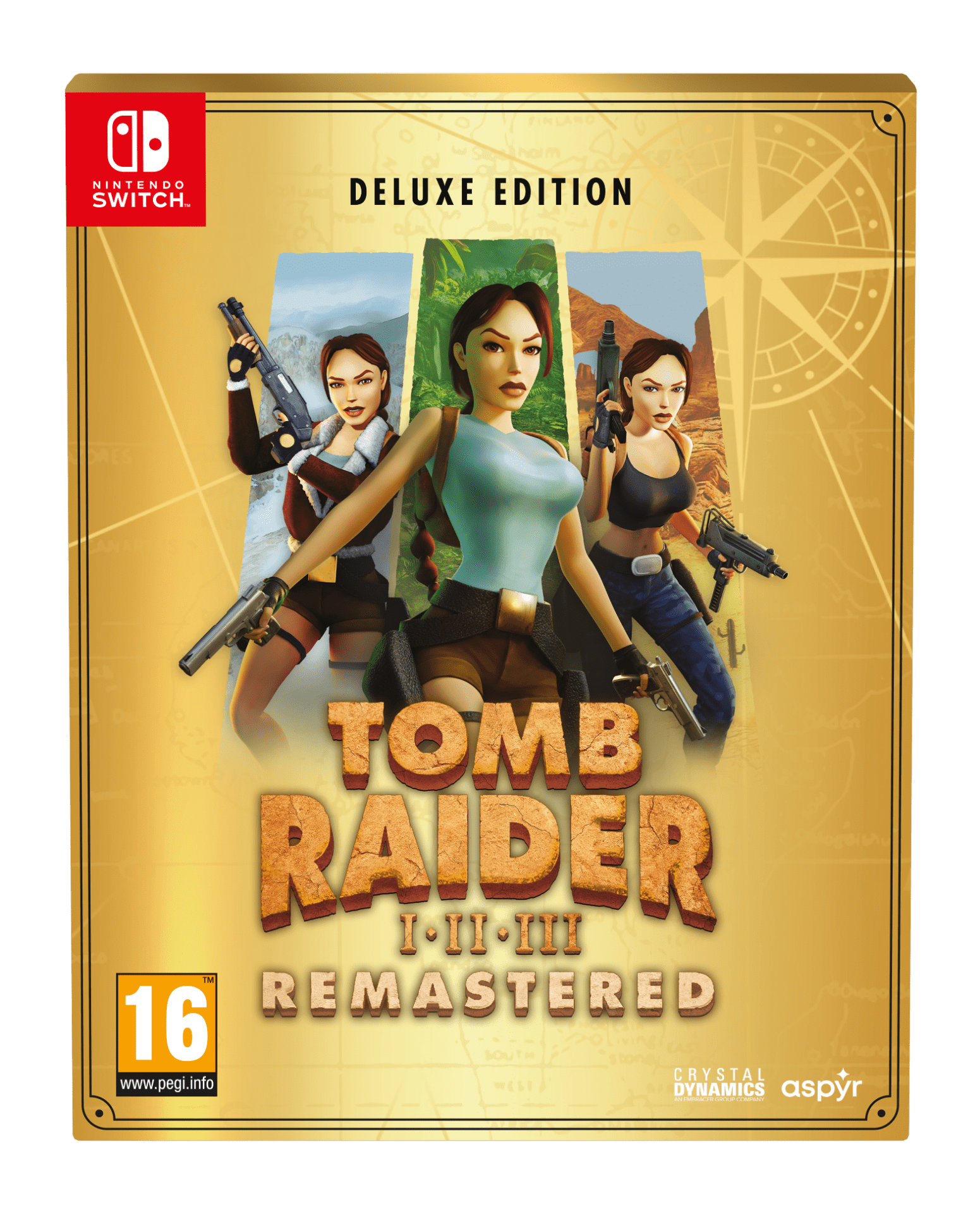 Tomb Raider I-III Remastered Starring Lara Croft - Deluxe Edition (Nintendo Switch) 5056635609922