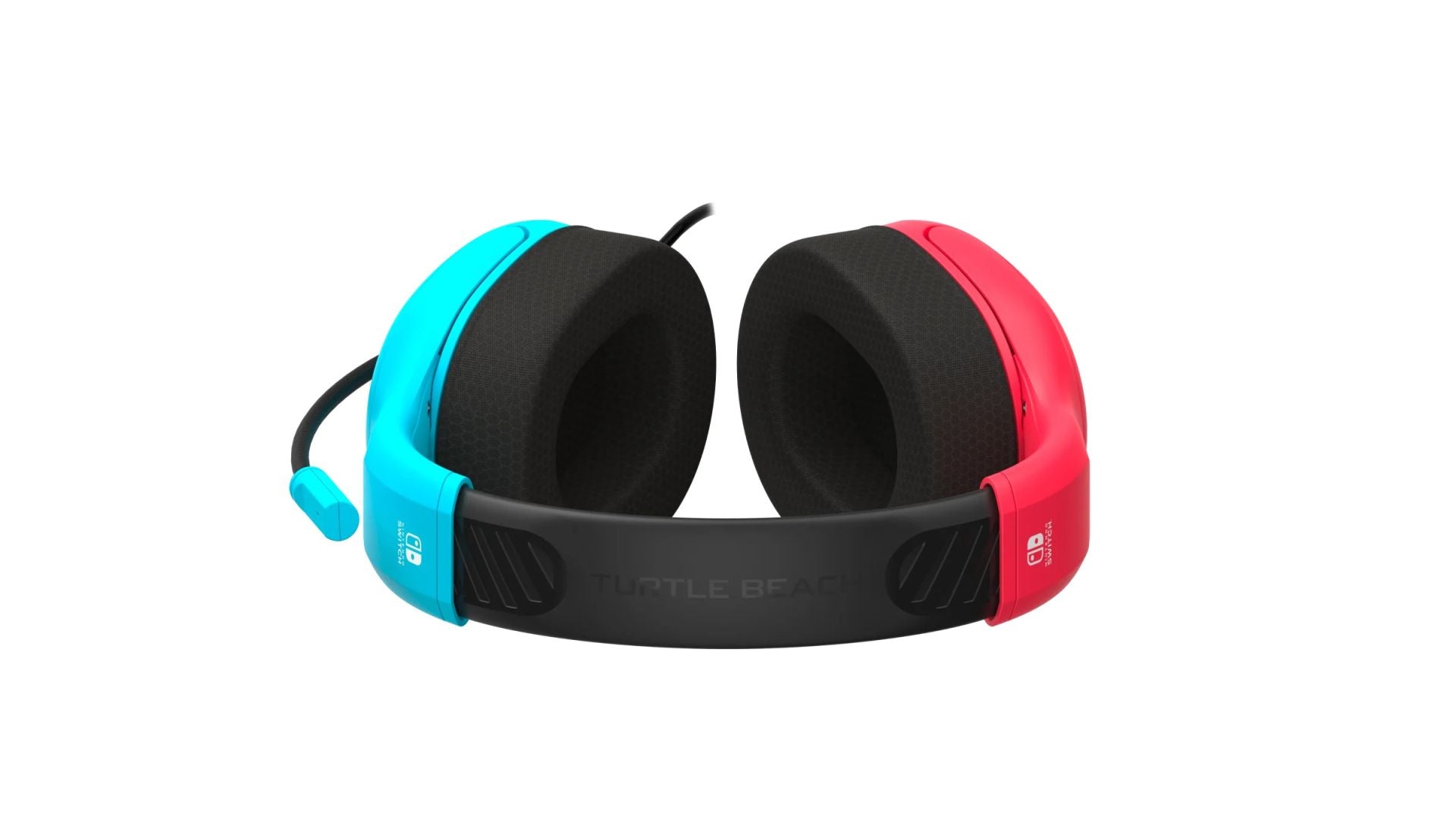 TURTLE BEACH NINTENDO SWITCH 2 AIRLITE FIT ŽIČNE SLUŠALKE NEON MODRO RDEČE BARVE 840454400120