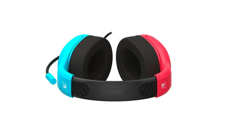 TURTLE BEACH NINTENDO SWITCH 2 AIRLITE FIT ŽIČNE SLUŠALKE NEON MODRO RDEČE BARVE 840454400120