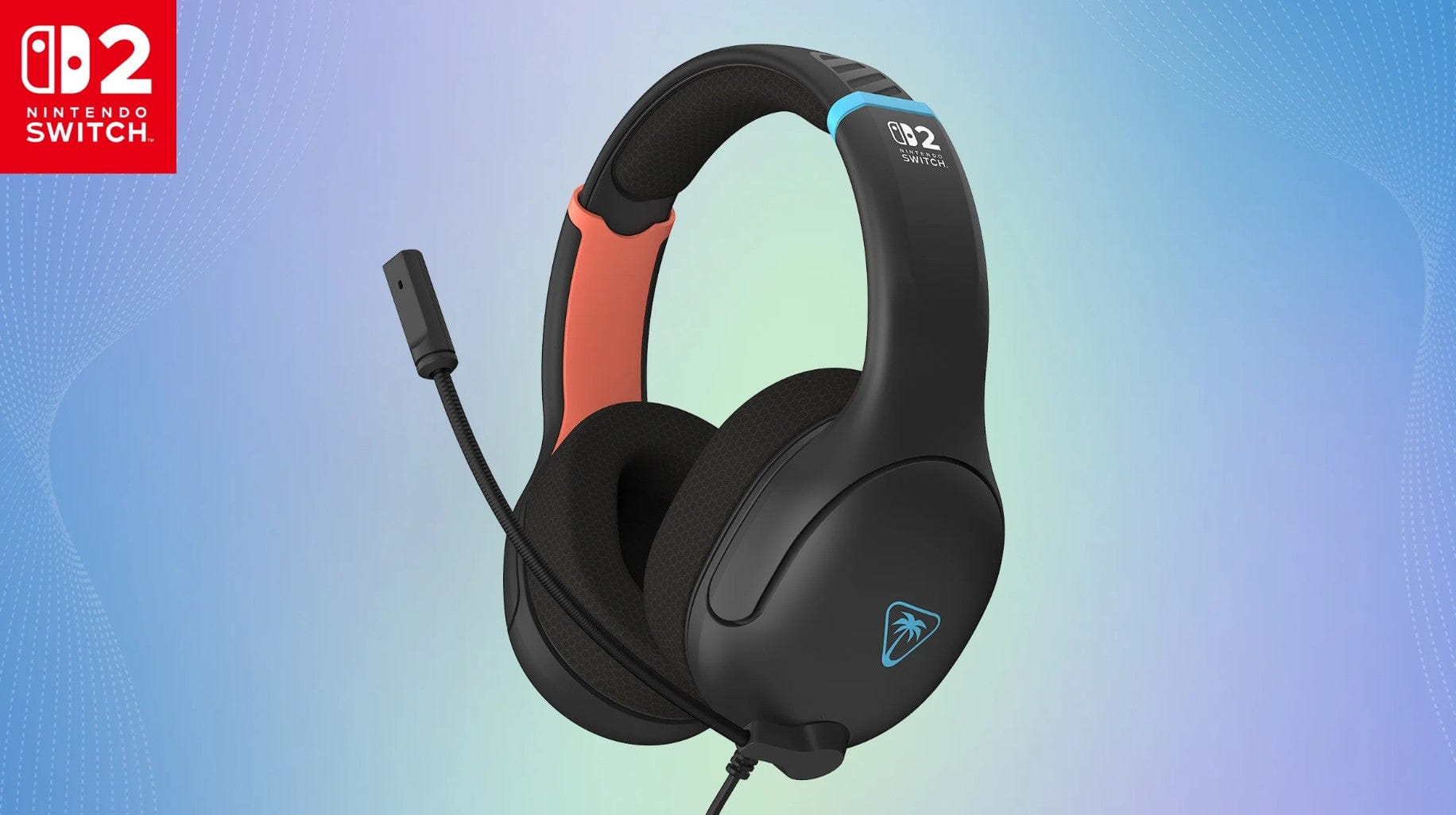 TURTLE BEACH NINTENDO SWITCH 2 AIRLITE FIT ŽIČNE SLUŠALKE OGLJENO-ČRNE BARVE 840454402216
