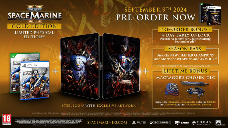 Warhammer 40,000: Space Marine 2 - Gold Edition (Xbox Series X) 3512899967908