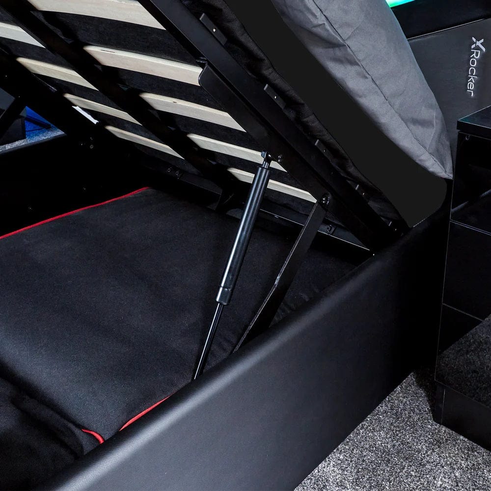 Bed Led Rocker X ROCKER COSMOS RGB LED OTTOMAN GAMING BED