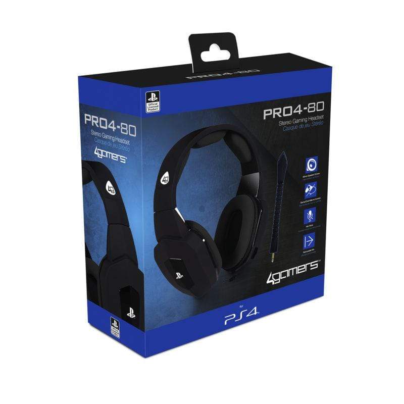 4GAMERS PRO4-80 GAMING SLUŠALKE črne barve 5055269709176