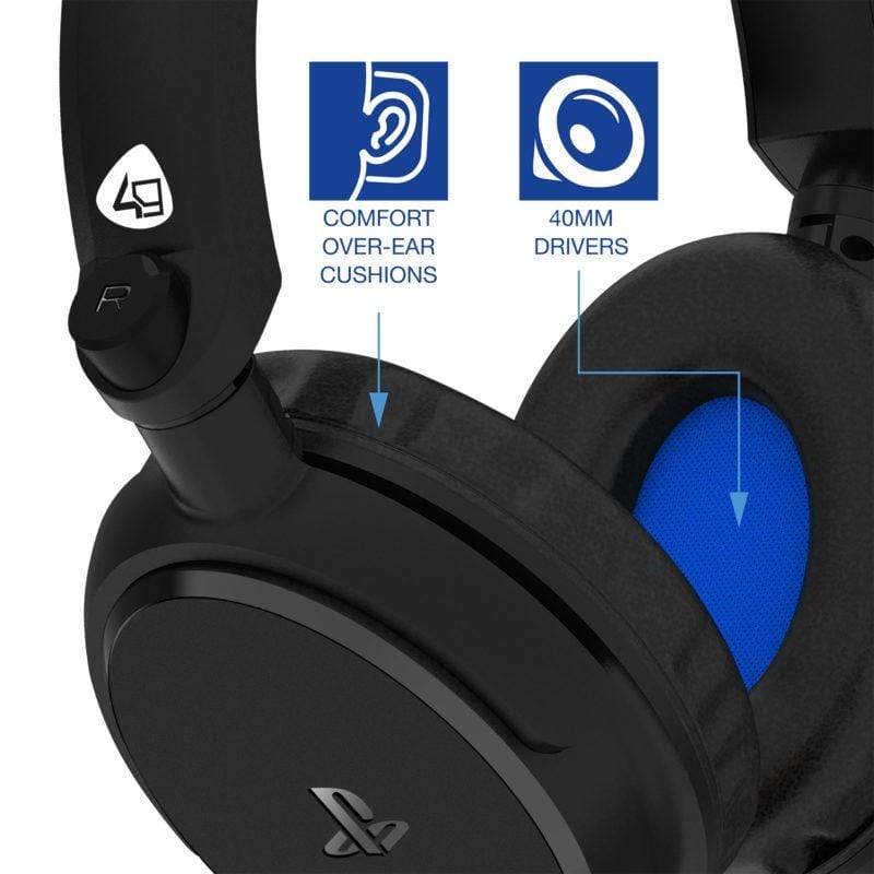 4GAMERS PS4 STEREO GAMING SLUŠALKE PRO4-50S ČRNE 5055269710691