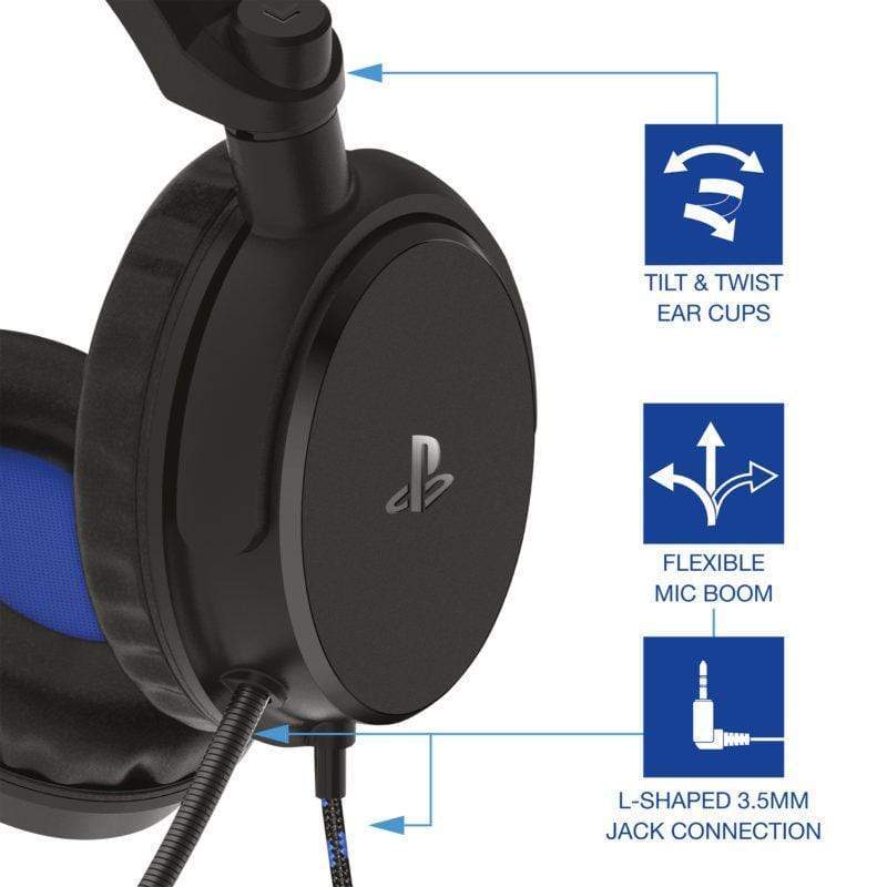 4GAMERS PS4 STEREO GAMING SLUŠALKE PRO4-50S ČRNE 5055269710691