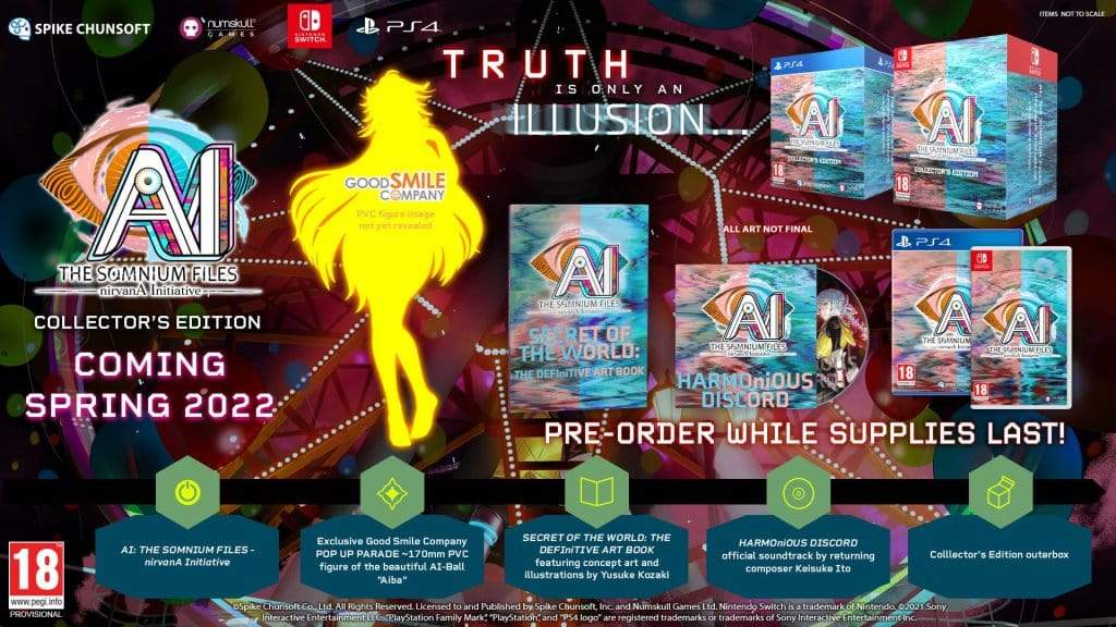 AI: THE SOMNIUM FILES - nirvanA Initiative - Collector's Edition (PS4) 5056280436133