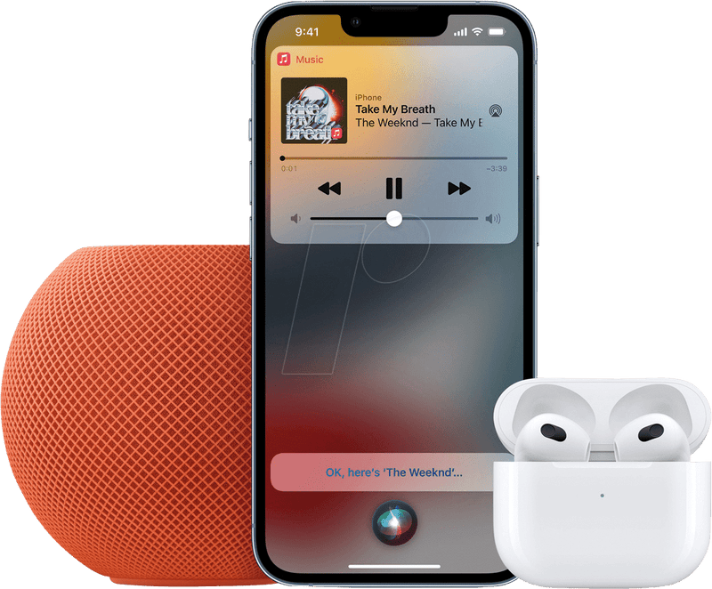APPLE HomePod mini brezžični zvočnik oranžne barve 194252271865